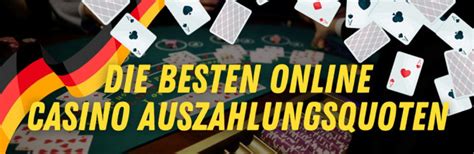 Die besten Auszahlungsquoten bei Casino online Spielen 2024.